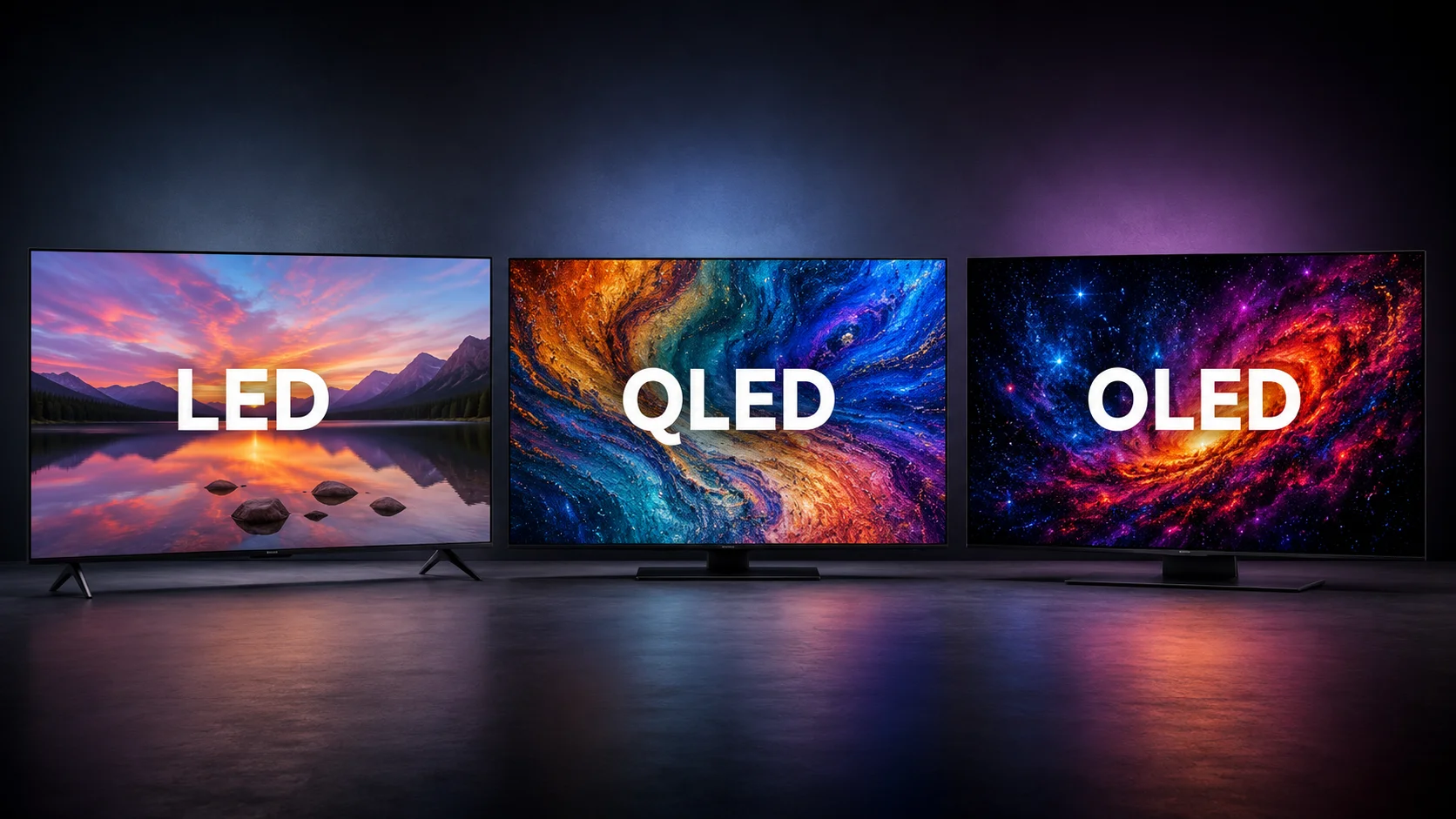 LED vs QLED vs OLED: ghidul complet pentru 2025-2026